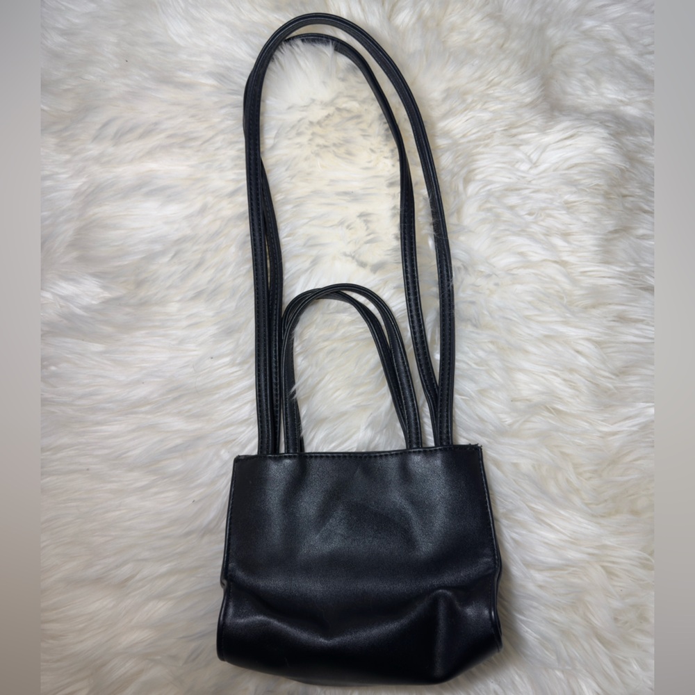 Telfar Small Black Vegan Leather Shopping Bag - Picture 2 of 4